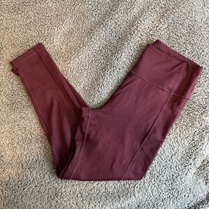 EUC! Victoria’s Secret 2-pocket leggings in dark purple, size 12